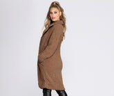 Trench-coat extra long en peluche